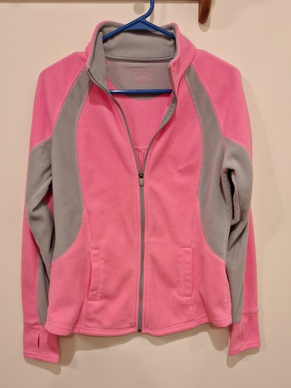 Tek Gear Bright Pink and Gray Fleece Jacket